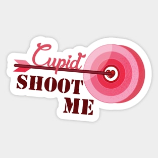 cupid, shoot me Sticker